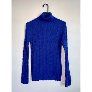 Electric Blue Land’s End Turtle Neck Sweater